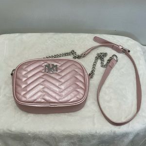 Pink Badgley Mischka cross body bag